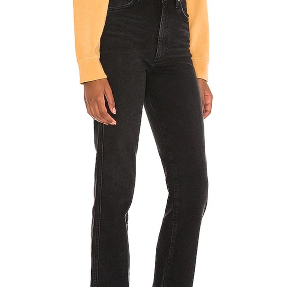 Agolde Black Flare Women's Jeans - Picture 2 of 4